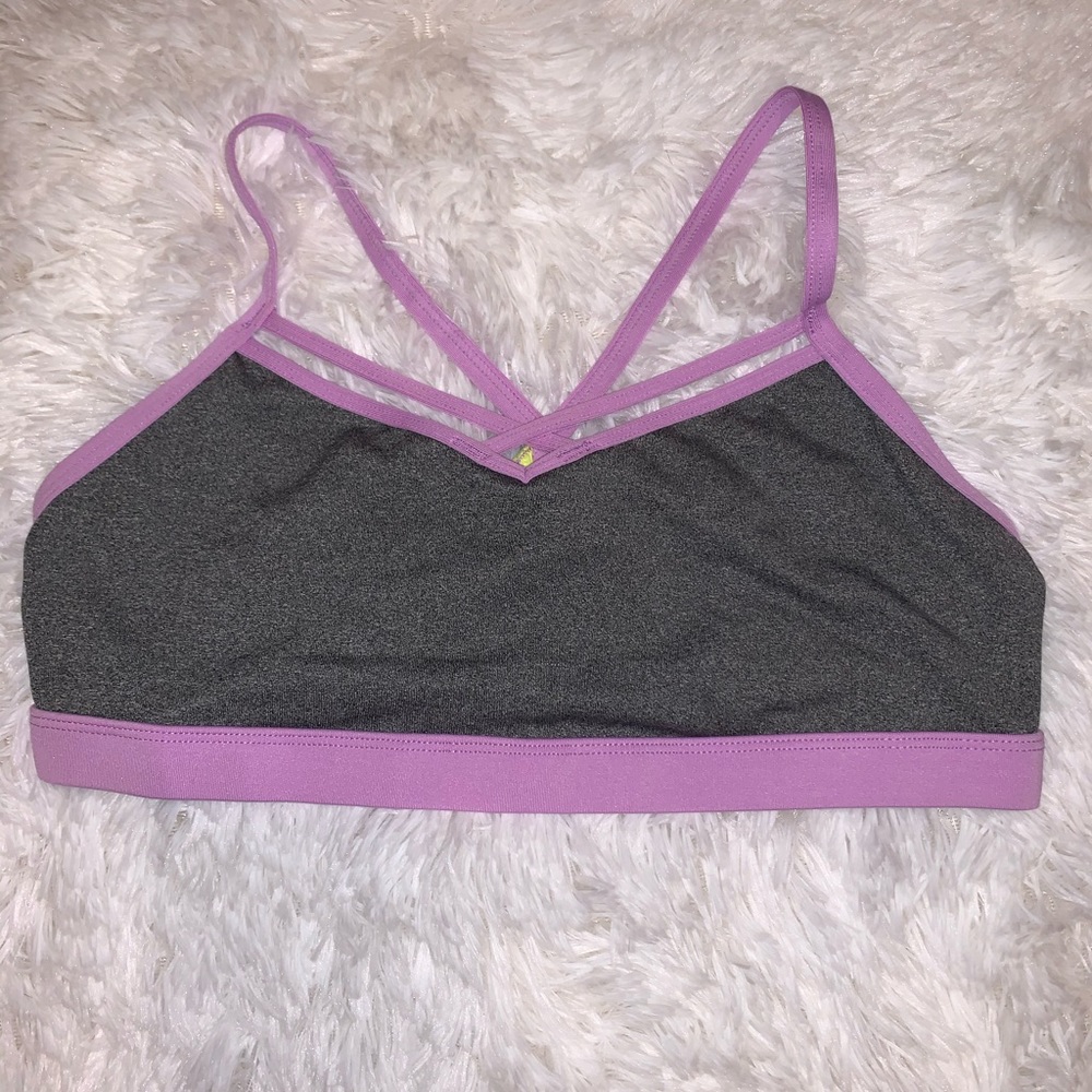 Strappy sports bra